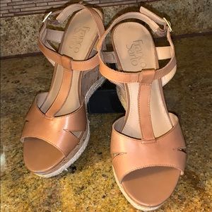 FRANCO SARTO T-Strap Wedge